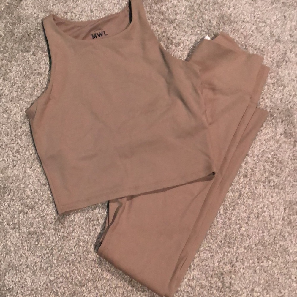 Madewell Lounge/Workout Set (Bone) XS
